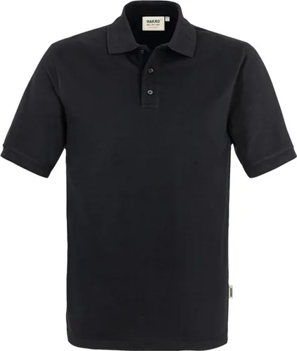 HAKRO Poloshirt Mikralinar® 816, schwarz, XS - Hochwertiges Poloshirt aus strapazierfähigem Mikralinar®-Materialmix, ideal für den gewerblichen Einsatz. Mit 3-Loch-Knopfleiste, bruchsicheren Knöpfen und Comfort Fit für höchsten Tragekomfort.