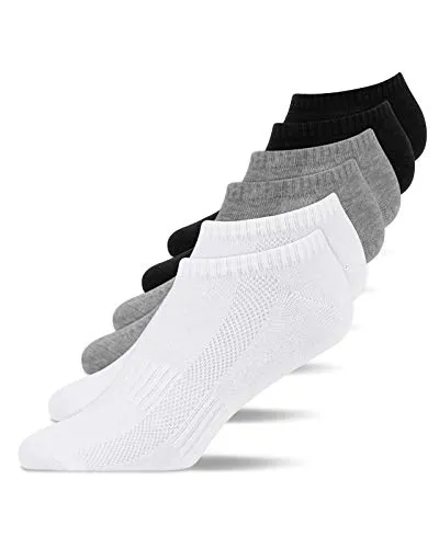 Snocks Herren & Damen Sneaker Socken (6x Paar) - Langlebig und Bequem - Sportsocken aus 80% Baumwolle mit optimaler Passform, ideal für Sport und Freizeit. Hochwertige Qualität zum besten Preis direkt vom Hersteller!