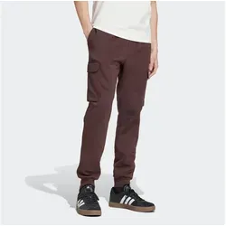 adidas Herren Essentials Fleece Cargo Pants, Shadow Brown, L - Kinderhosen mit elastischem Bund und Kordelzug, aus 70 % Baumwolle und 30 % recyceltem Polyester für optimalen Komfort und Nachhaltigkeit.