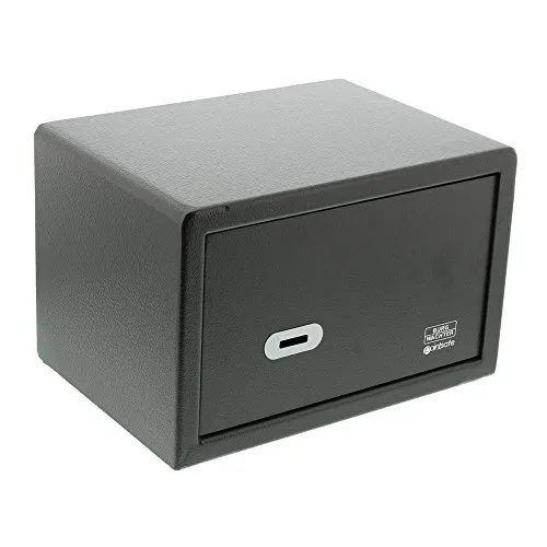 MB-Möbeleinsatztresor PointSafe P 1 S, schwarz lackiert - Safes für sicheren Schutz; doppelwandige Tür mit Rundbolzen-Verriegelung und inklusive Befestigungsmaterial für Wand- oder Bodenmontage.