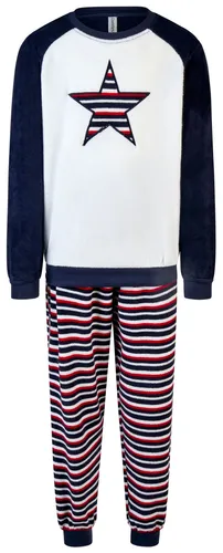 Mädchen Schlafanzug COMTESSA Frottee Pyjama Langarm Baumwolle Winter Gr. 128 - Gemütlicher 2-teiliger Schlafanzug für Mädchen in Größe 128, aus weichem Frottee. Ideal für die kalten Monate, mit geprüfter Qualität für angenehmen Schlaf.