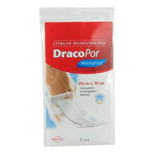 DracoPor waterproof Wundverband 10x20 cm steril 5 St