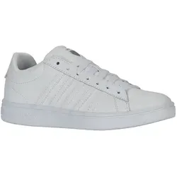 K-Swiss Court Tiebreak II Sneaker Weiß - Schnürer mit klassischem 5-Streifen Design, ideal für Alltag und Freizeit. Hoher Tragekomfort trifft auf lässigen Streetstyle – ein Must-have für Sneaker-Fans!