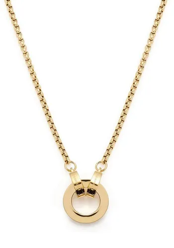 JEWELS BY LEONARDO Halskette Clip & Mix Lolita - Ketten für Damen, goldfarbene Edelstahl-Venezianer-Basickette mit Charm-Ring, allergikerfreundlich und robust, ideal als Geschenk.