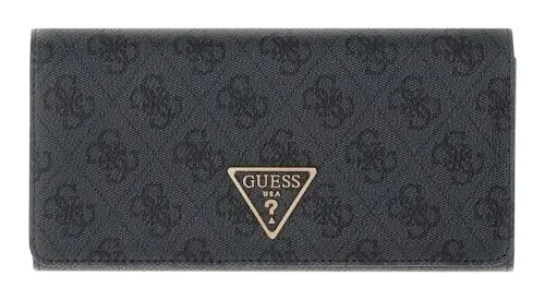 Guess Laurel ll SLG Flap Geldbörse 6cc 20 cm (coal logo) - Elegante Geldbörse von GUESS im kompakten Design. Mit RFID-Schutz für sichere Daten und zahlreichen Innenfächern für optimale Organisation. Ideal für Alltag und besondere Anlässe.