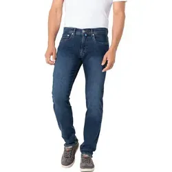 Pierre Cardin Stretch-Jeans Flex Denim 5-Pocket-Style blau 56 - Moderne Stretch-Jeans für optimalen Tragekomfort. Pflegeleicht und in zeitlosem Design, ideal für den Alltag. Mit praktischen Taschen und geradem Beinabschluss.