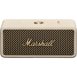 Marshall EMBERTON lll Bluetooth Lautsprecher cream - Connected Speaker mit 32 Stunden Akkulaufzeit, ideal für Musikliebhaber unterwegs. Kompakte Größe und USB-Ladefunktion für maximalen Komfort.