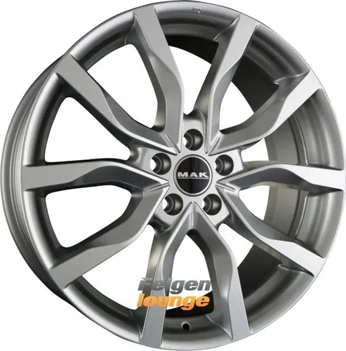 Alufelge Mak Highlands 8X18 5X108 Et 45 Gloss Black - Alufelgen in glänzendem Schwarz, ideal für sportliche Fahrzeuge – verbessern Sie die Optik und Fahrdynamik Ihres Autos.