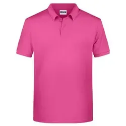 Men's Basic Polo Klassisches Poloshirt pink, Gr. M