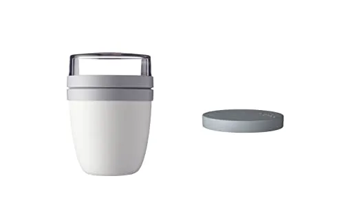 Mepal Lunchbox Lunchpot Ellipse - Brotdosen für Joghurt und Müsli, auslaufsicherer Combi-Deckel und mikrowellengeeignet, ideal für unterwegs.