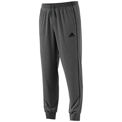 adidas Herren CORE18 SW PNT Sporthose, Dunkelgrau Heather/Schwarz, Größe L - Sportliche Hose im Regular Fit mit praktischen Fronttaschen und elastischem Bund für optimalen Tragekomfort beim Training.