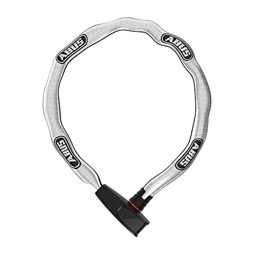 ABUS Kettenschloss Catena 6806K – Leichtes und robustes Fahrradschloss - Fahrradschlösser mit 110 cm langer gehärteter Vierkantkette, modischem Textilschlauch zum Schutz vor Lackschäden und ABUS-Sicherheitslevel 6 für zuverlässigen Diebstahlschutz.