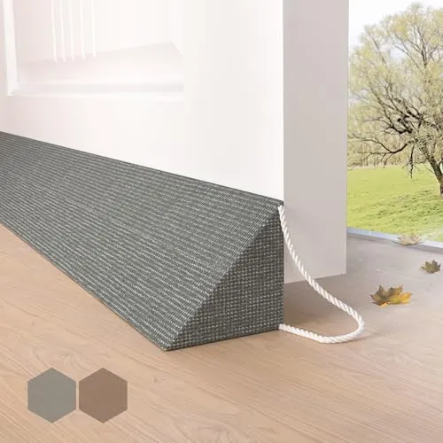HIZH Schwerlast Zugluftstopper für Türen 90cm – Extra dicke Türdichtung - Effektiver Zugluftstopper mit 90cm Länge und robustem Keildesign für optimale Abdichtung. Blockiert Zugluft, Licht und Lärm, ideal für Wohnräume. Einfach unter die Tür legen – keine Montage nötig!