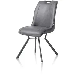 Henders & Hazel Michiel Esszimmerstuhl 2er Set - Esszimmerstühle mit ergonomischer Sitzschale und pflegeleichtem Stoff Pala, ideal für stilvolle und bequeme Essbereiche.