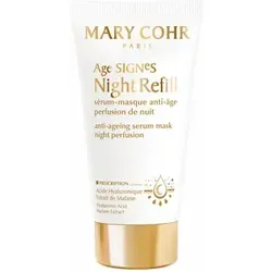 Mary Cohr Age Signes Night Refill Serum Masque 50ml - Sonstige Gesichtspflegeartikel, revitalisierendes Nachtserum mit Hyaluronsäure für eine sichtbar glattere und dichtere Haut, reduziert Falten und fördert die Zellregeneration während der Nacht.