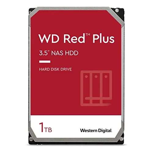 Western Digital Red 1TB NAS-HDD - WD10EFRX - 1TB interne Festplatte für NAS-Systeme, optimiert für 24/7-Betrieb mit NASware 3.0-Technologie für hohe Zuverlässigkeit und Leistung.