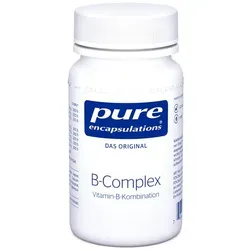 Pure Encapsulations B-Complex Kapseln 60 St - Hochwertige B-Vitamine - Optimale Kombination aus 8 essenziellen B-Vitaminen in Kapseln. Ideal für eine gezielte Nährstoffversorgung und für Menschen mit sensibler Verdauung. Frei von Laktose und Gluten.