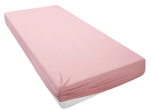 Otto Home Spannbettlaken "BLACKBERRY in BASIC und PREMIUM Qualität, 100% Baumwolle", rosa, B/L: 140cm x 200cm, 1 Stk., Jersey (110 g/m²), 140x200 28cm