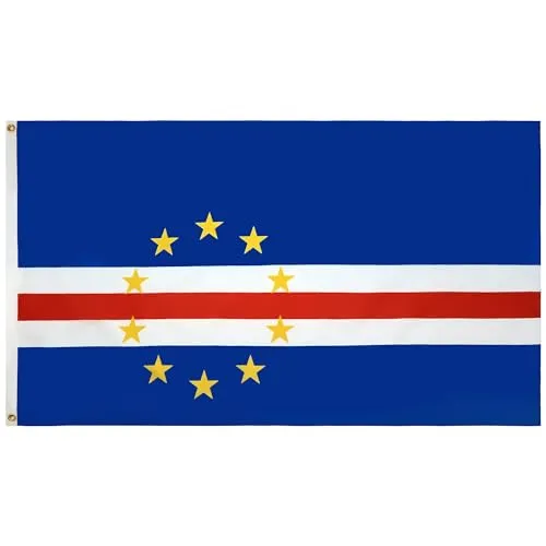 AZ FLAG - Flagge Kap Verde - 90x60 cm - Republik Cabo Verde Fahne 100% Polyester mit Messing-Ösen - 50g