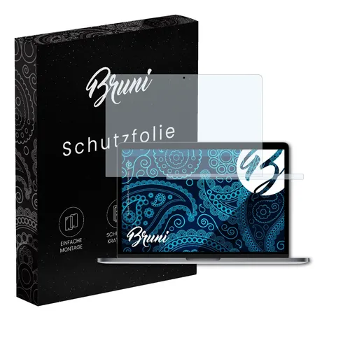 Bruni 2x Folie für Apple MacBook Pro 2016 13 inch incl. Touch Bar Schutzfolie