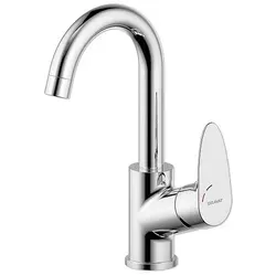 BRAVAT Waschtischarmatur Palma mit hohem Auslauf - Moderne Waschbecken-Armatur mit RubClean Reinigungsfunktion und hohem Auslauf für mehr Komfort im Badezimmer. Ideal für stilbewusste Nutzer.