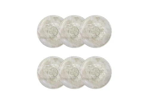 Bonna Nacrous Matt Gourmet Untertasse Ø12cm – 6er Set - Elegante Untertassen aus handbemaltem Porzellan, perfekt für stilvolle Tischarrangements. Kratzfest und mikrowellengeeignet, bieten sie Funktionalität und Langlebigkeit für jeden Anlass.