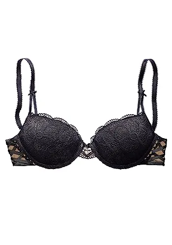 Lascana Damen Push-up-BH - Funktionsunterwäsche, verführerischer Push-up-BH mit herausnehmbaren Kissen und Spitze, ideal für ein schönes Dekolleté und individuellen Tragekomfort.
