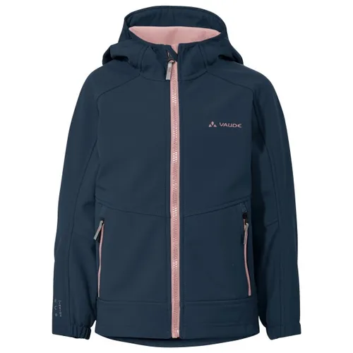 Vaude Softshell Jacke Kids Rondane IV - Funktionsjacken: Hochwertige, wind- und wasserabweisende Kinderjacke mit Kapuze, ideal für Outdoor-Abenteuer und umweltfreundlich aus recyceltem Material.
