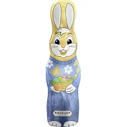 Riegelein Lachhasen Vollmilchschokolade 60g – Osterhase oder Häsin - Genießen Sie die Riegelein Lachhasen aus zarter Vollmilchschokolade! Wählen Sie zwischen Hase oder Häsin – perfekt für Osternester und als fröhliches Mitbringsel. Kindgerechtes Design und ohne Alkohol.
