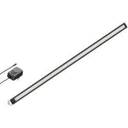 ledscom.de LED Unterbau-Leuchte SIRIS schwarz matt 90cm - Flache LED Unterbauleuchte SIRIS mit warm-weißem Licht (2700 K) für eine gleichmäßige Ausleuchtung. Ideal für Küchen und Schränke, einfach zu montieren und mit integriertem Schalter für komfortable Bedienung.