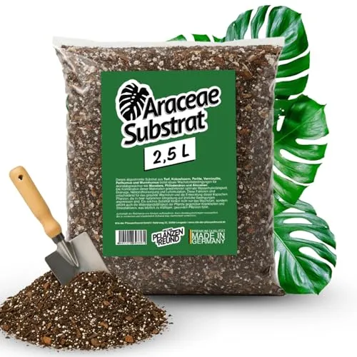 Nils der Pflanzenfreund® Monstera Erde (2,5 L) – Araceae Substrat für Monstera, Philodendron & Alocasia, Grünpflanzenerde für Zimmerpflanzen, nährstoffreich für kräftige Wurzeln und gesundes Wachstum