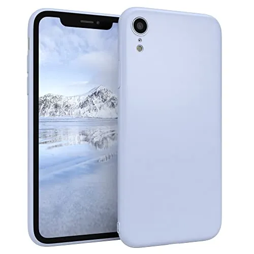 EAZY CASE Handyhülle Silikon mit Kameraschutz kompatibel mit iPhone XR in Himmelblau Blau, Ultra dünn, Slimcover, Silikonhülle, Hülle, Softcase, Backcover