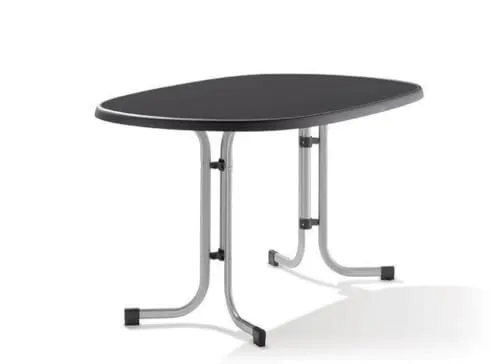 Sieger 252/A Boulevard-Klapptisch 140 x 90 cm - Beistelltisch mit wetterfester mecalit-PRO-Platte und robustem Stahlrohrgestell, ideal für Garten und Terrasse.