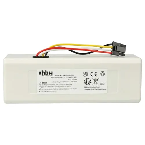 vhbw Akku kompatibel mit Xiaomi Mi Robot Vacuum-Mop, XM2000021, SKV4093GL, STYTJ01ZHM Saugroboter (2600 mAh, 14,4 V, Li-Ion)