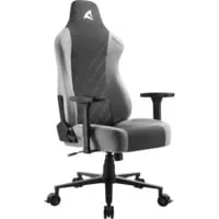 Sharkoon SKILLER SGS30 Fabric Gaming-Stuhl, schwarz/grau - Gaming Stuhl mit atmungsaktivem Stoffbezug und ergonomischem Design für stundenlangen Komfort beim Zocken.