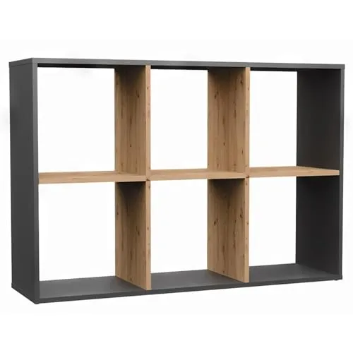 Selsey Standregal MALAX – Flexibles Regal mit 4, 6 oder 8 Fächern - Entdecken Sie das MALAX Regal: Flexibel aufstellbar als Standregal oder Sideboard. Erhältlich in 3 Größen, ideal für Bücher und Deko – passt in jeden Raum!