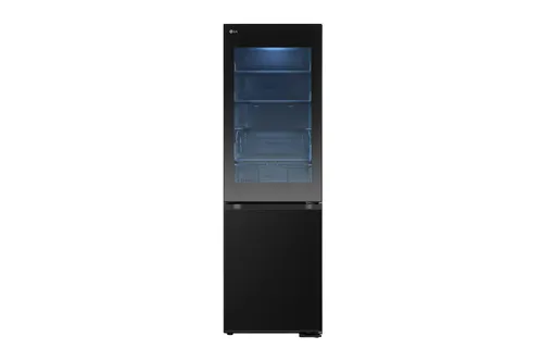 LG InstaView® Kühl-Gefrierkombination GBG5160CEV, 186 cm hoch - Kühlschrank mit Door-in-Door Technologie für einfachen Zugriff, Total No-Frost für wartungsfreie Kühlung und energieeffizient in der Energieeffizienzklasse C.