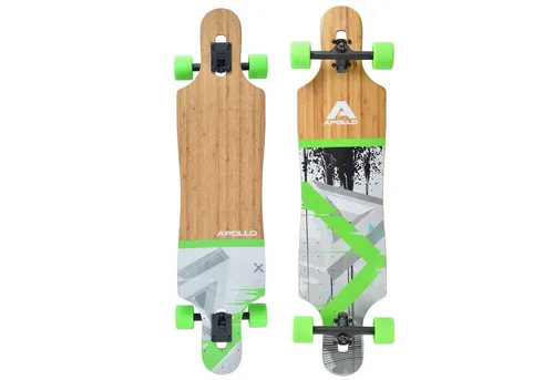 Apollo Longboard Upolu 40" - Komplettboard für Freeride & Cruiser - Rocke jede Straße mit dem Apollo Longboard Upolu! Ideal für Einsteiger und Fortgeschrittene, bietet es perfekten Flex und ein stylisches Design. Ausgestattet mit hochwertigen ABEC 9 Kugellagern für schnelles Fahren.