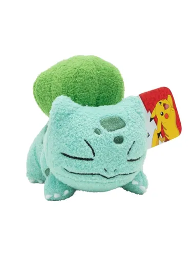 Pokemon Sleeping Plush Bulbasaur 12 cm - Kuscheliger Bulbasaur im Schlaflook, 12 cm groß und aus superweichem Material – ideal zum Kuscheln für kleine Pokémon-Fans ab 2 Jahren.
