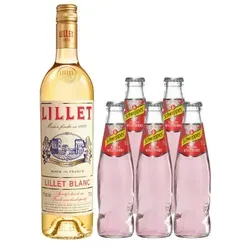 Lillet Blanc Wild Berry Set - Likör & Kräuterschnaps, praktisches Cocktail-Set für erfrischende Wild Berry Lillet Drinks im Sommer.