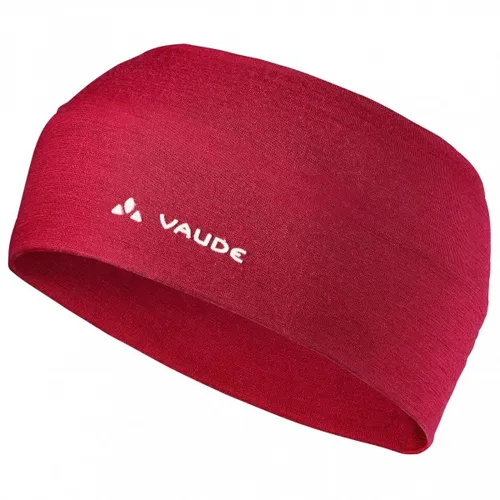VAUDE Cassons Merino Headband - Dunkelindisch Rot - Leichtes Stirnband für Bergsport, schnelltrocknend und klimaneutral, ideal für aktive Outdoor-Enthusiasten.