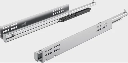 Hettich Vollauszug Quadro V6 mit Silent System 400mm - Schubkastenführung & Auszugtechnik mit integrierter Dämpfung für leises und sanftes Schließen, ideal für hochwertige Möbel und Schubkästen bis 30kg.