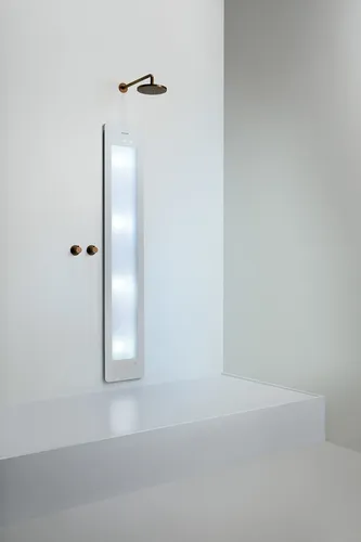Sunshower Round Line Large Plus White  Weiß IR + UV (H185 x B33 x T12 cm)