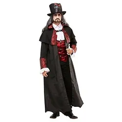 W WIDMANN MILANO Party Fashion - Kostüm Vampire Lord, elegantes Dracula Outfit für Halloween und Fasching, Größe M/L