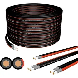 Germany B.e.s.t Solarkabel Duplex 4mm² - Hochwertiges PV Kabel für Solaranlagen - Robustes Solarkabel 4mm² aus Kupfer, ideal für Photovoltaik-Anlagen. Wetterfest, UV-beständig und einfach zu installieren für maximale Energieeffizienz.