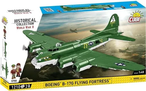 Cobi Boeing B-17G Flying Fortress #5750 - 1210 Teile - Konstruktionsspielzeug Komplette Sets & Packs, detailgetreue Nachbildung eines historischen Flugzeugs, perfekt für LEGO-Fans und Modellbauer.