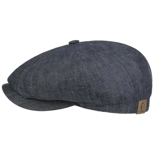 Stetson Hatteras Schirmmütze aus 100% Leinen mit UV-Schutz 40+ - Stylische Ballonmütze aus 100% Leinen in modischem Design, ideal für warme Tage. Atmungsaktiv und schmutzabweisend für hohen Tragekomfort. Perfekt für Freizeit und Reisen.