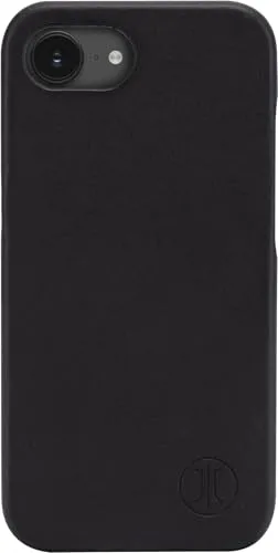 JT Berlin BackCase Kreuzberg Echtleder Schutzhülle kompatibel mit Apple iPhone 16e (Clip-on-Cover mit robuster Hartschale, Wireless Charging (Qi) kompatibel, Weiches Innenfutter) schwarz