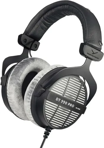 beyerdynamic DT 990 PRO - einseitig kabelgebundener Over-Ear-Studiokopfhörer mit 80 Ohm, exzellente Klangqualität und hoher Tragekomfort, Handmade in Germany