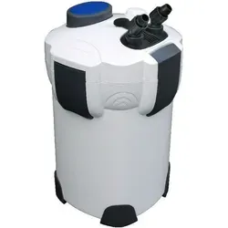 HW-302 Aquarium Außenfilter 1000 L/h für bis zu 400L Becken - Aquarien Zubehör mit leiser 1000 L/h Pumpenleistung, ideal für Süß- und Salzwasseraquarien. Inkl. 3-stufigem Filtersystem und drehbaren Schlauchanschlüssen für optimale Anpassung.